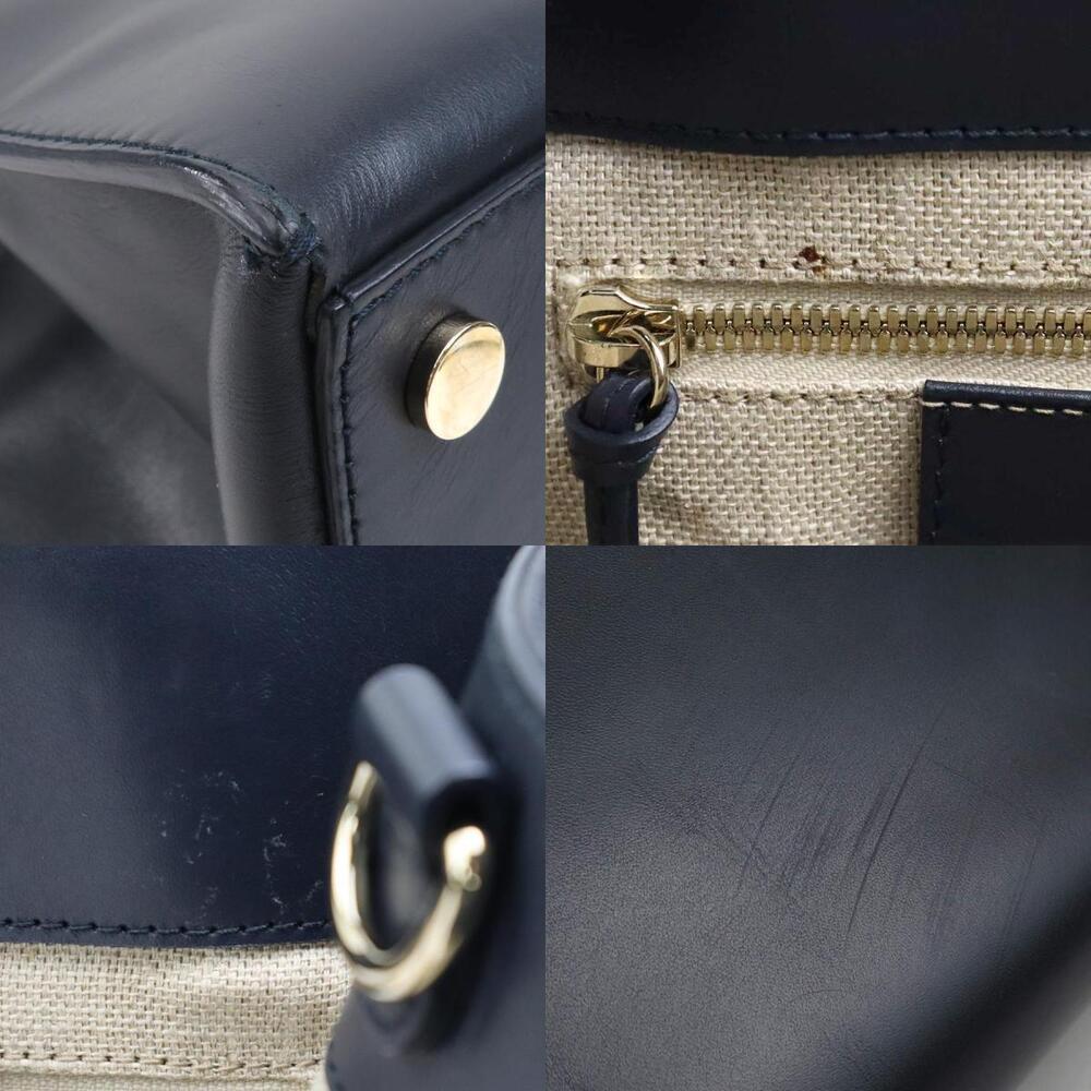 Balenciaga Gold Leather Navy Padlock Afternoon Bag All Blue Shoulder - Picture 3 of 4